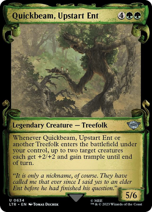 0634 Quickbeam, Upstart Ent (Showcase Scrolls) U Universes Beyond: The Lord of the Rings: Tales of Middle-earth