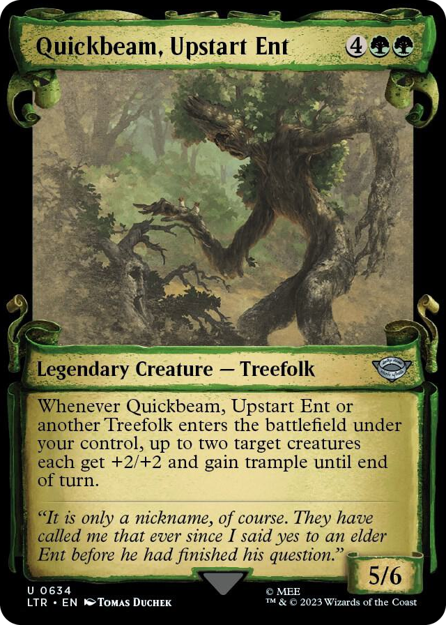 0634 Quickbeam, Upstart Ent (Showcase Scrolls) U Universes Beyond: The Lord of the Rings: Tales of Middle-earth