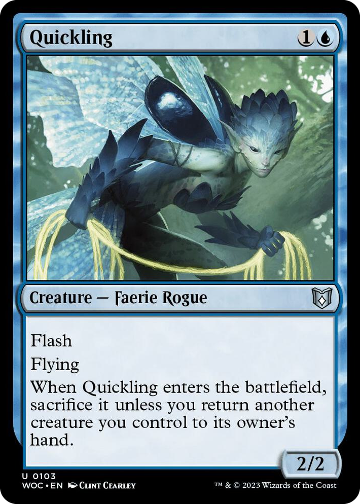 0103 Quickling U Commander: Wilds of Eldraine