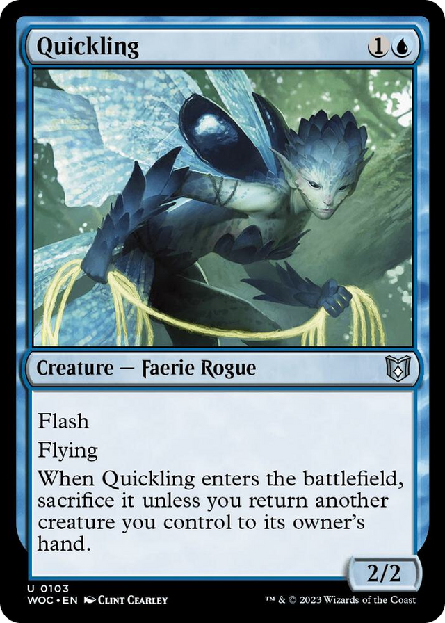 0103 Quickling U Commander: Wilds of Eldraine