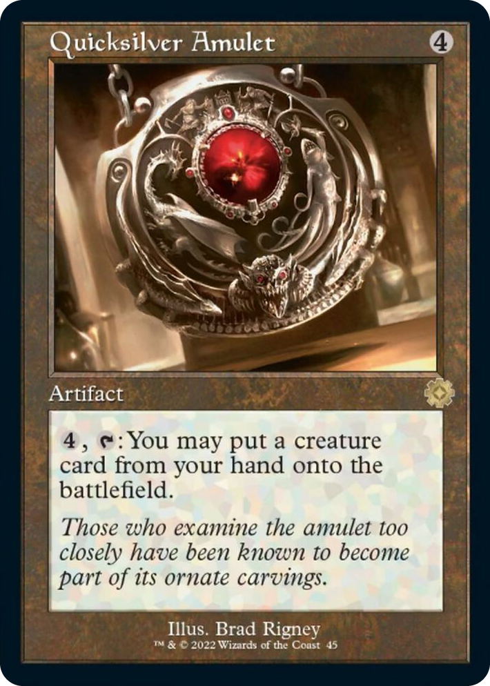 0045 Quicksilver Amulet R The Brothers' War: Retro Frame Artifacts