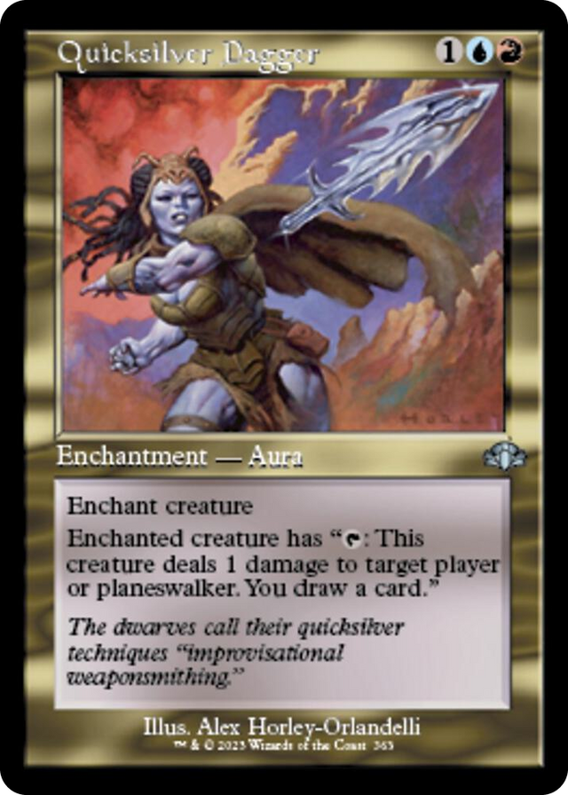 0363 Quicksilver Dagger (Retro Frame) U Dominaria Remastered