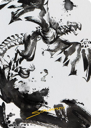 0068 Quicksilver Fisher Art Card (Gold-Stamped Signature) S Art Series: Phyrexia: All Will Be One