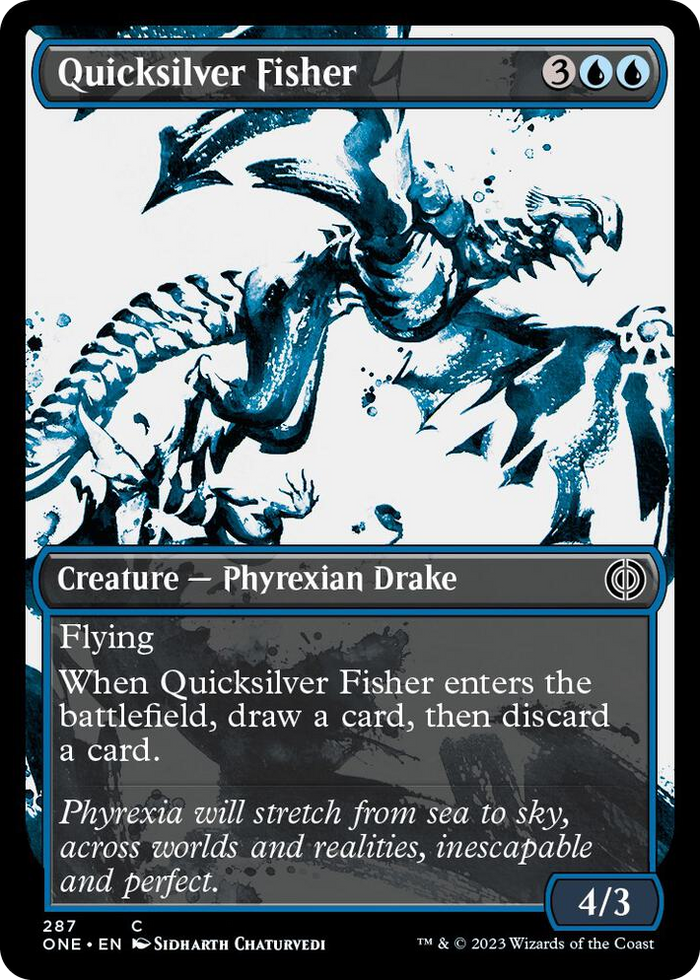 Quicksilver Fisher (Showcase) #287 C - Phyrexia: All Will Be One Pokemon card