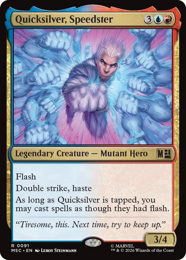0091 Quicksilver, Speedster R Commander: Marvel Super Heroes