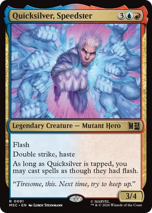 0091 Quicksilver, Speedster R Commander: Marvel Super Heroes