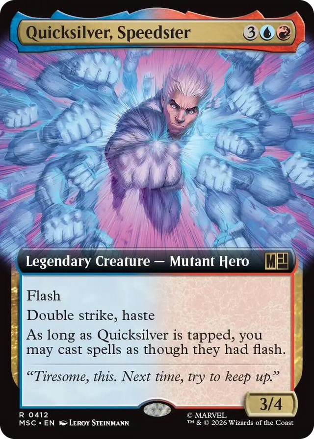 0412 Quicksilver, Speedster (Extended Art) R Commander: Marvel Super Heroes