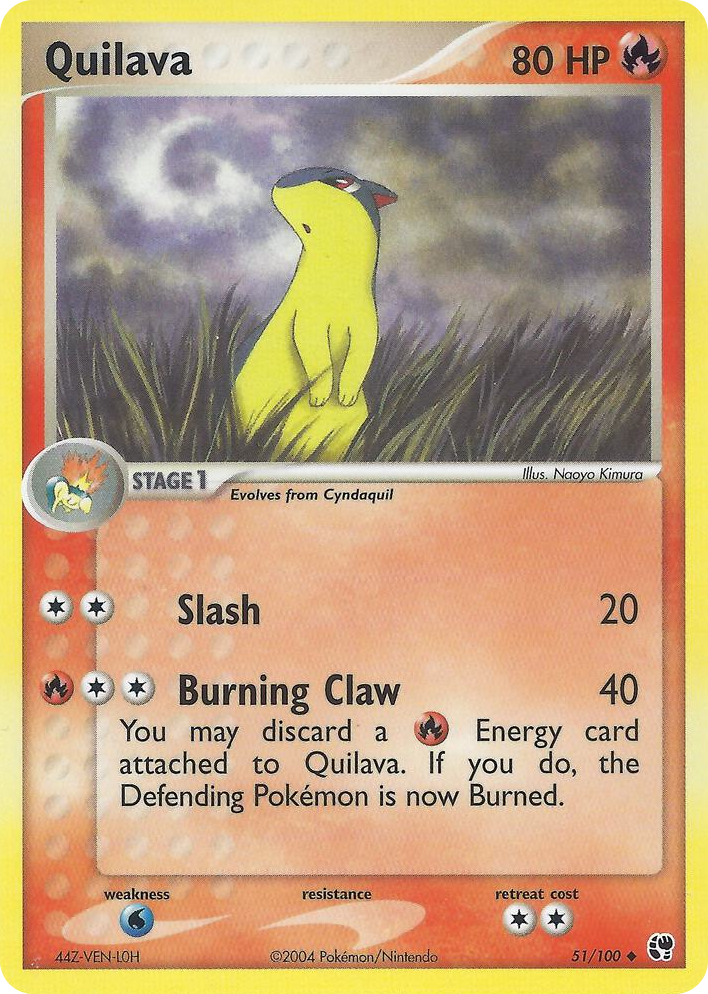 0051 Quilava Uncommon EX Battle Stadium