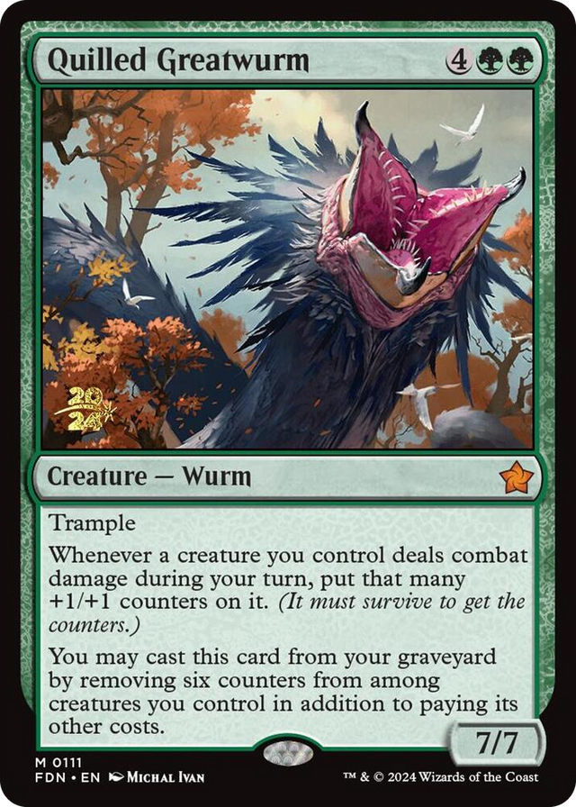 0111 Quilled Greatwurm M Prerelease Cards