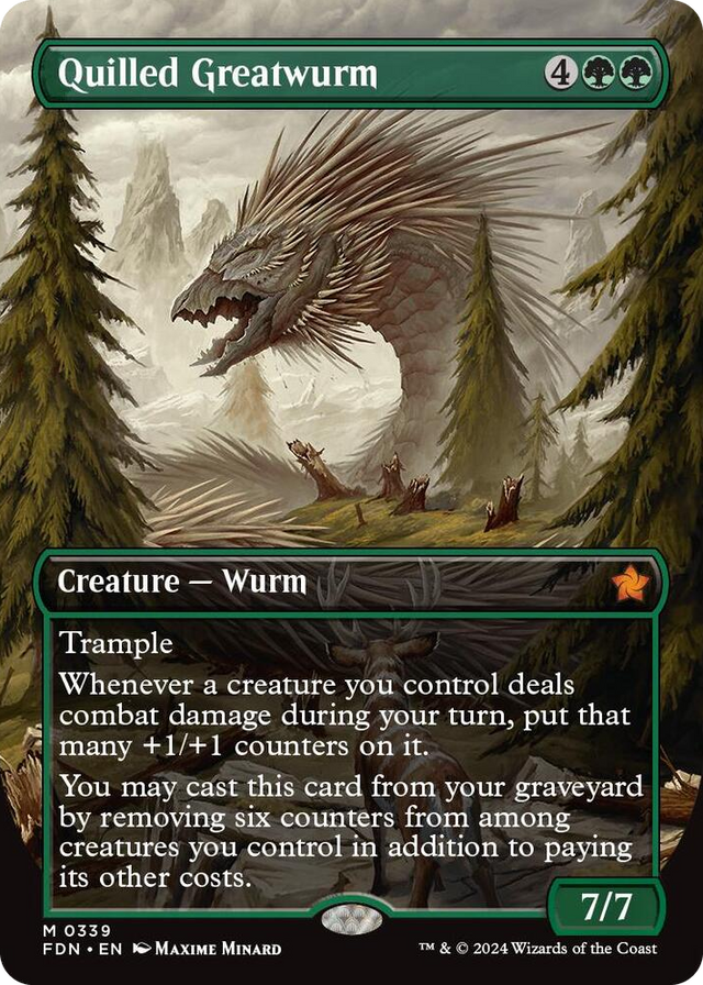 0339 Quilled Greatwurm (Borderless) M Foundations
