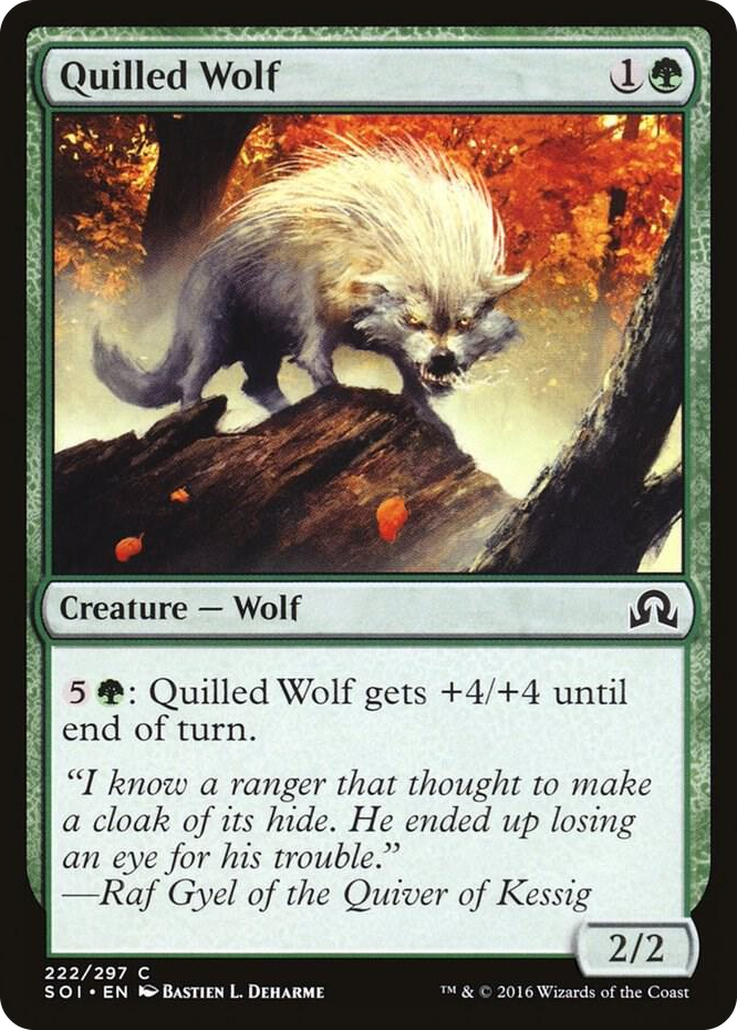 Quilled Wolf #222 C - Shadows over Innistrad Pokemon card
