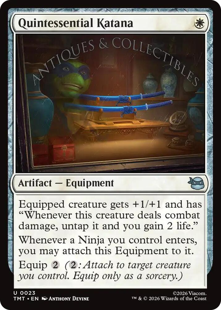 0023 Quintessential Katana U Teenage Mutant Ninja Turtles