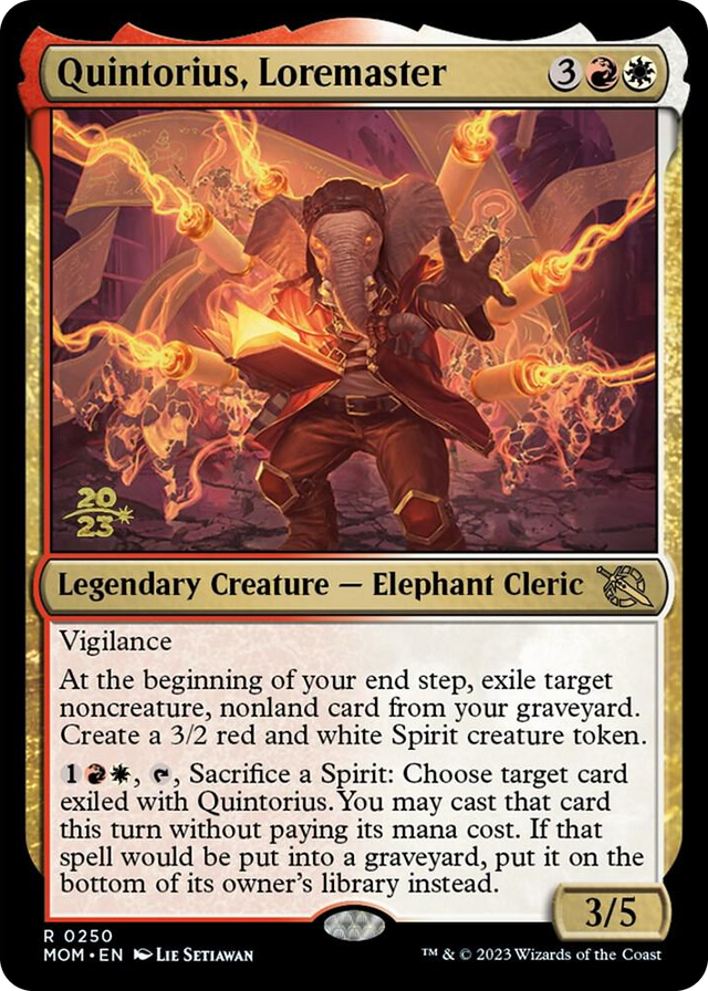 0250 Quintorius, Loremaster R Prerelease Cards