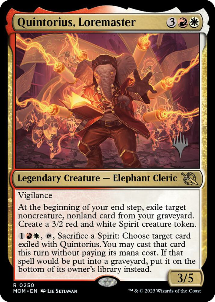 0250 Quintorius, Loremaster R Promo Pack: March of the Machine