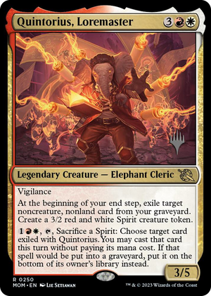 0250 Quintorius, Loremaster R Promo Pack: March of the Machine