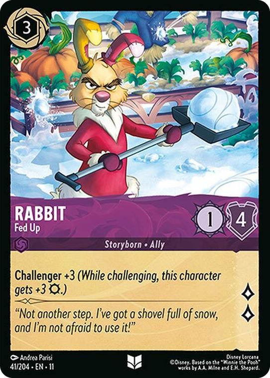 0041 Rabbit - Fed Up Uncommon Winterspell