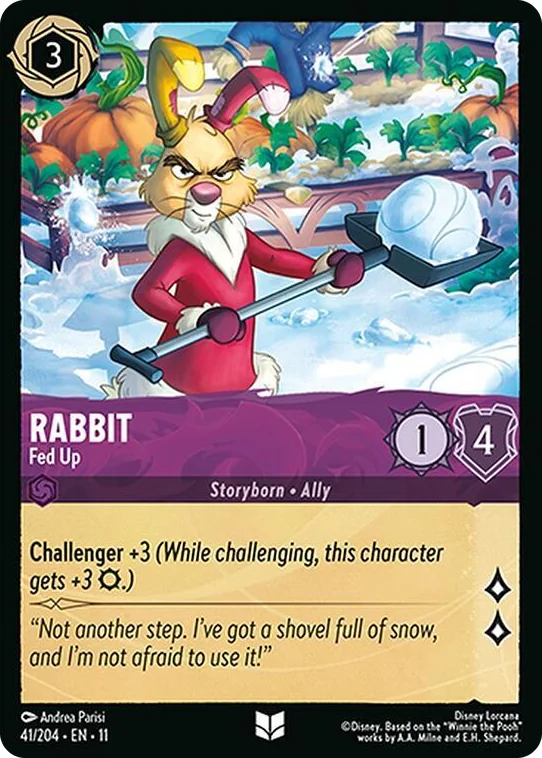 0041 Rabbit - Fed Up Uncommon Winterspell