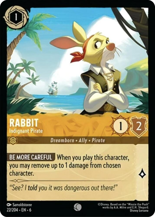 0022 Rabbit - Indignant Pirate Common Azurite Sea