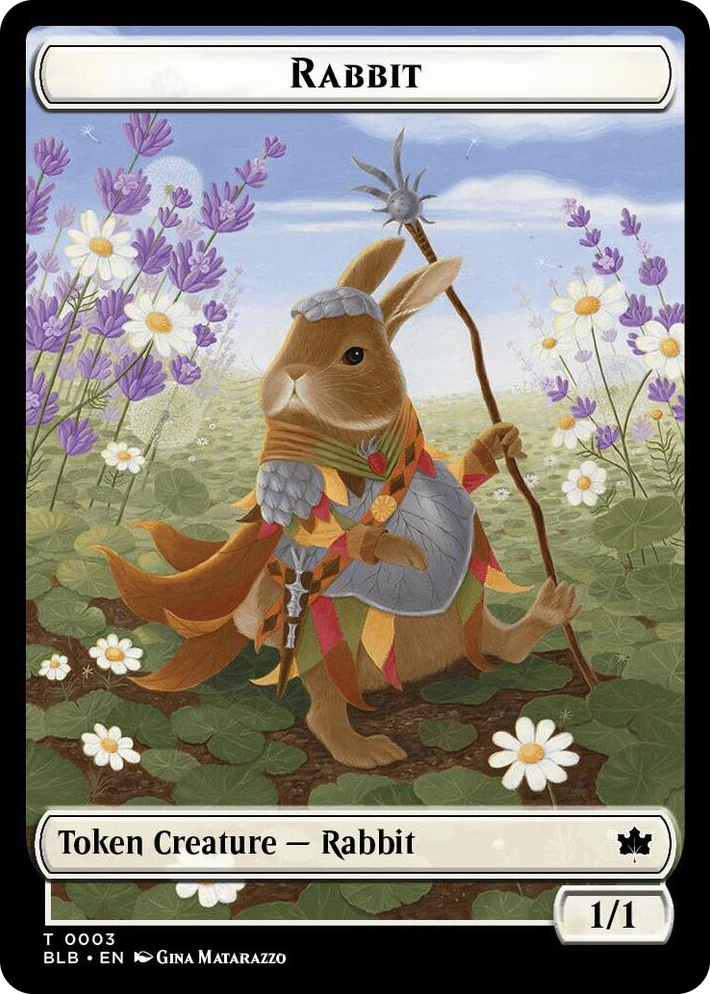 0003 Rabbit // Rabbit Double-Sided Token T Bloomburrow
