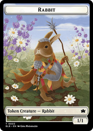 0003 Rabbit // Treasure Double-Sided Token T Bloomburrow