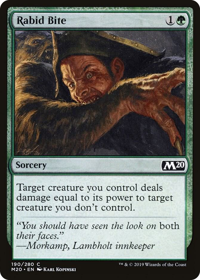 0190 Rabid Bite C Core Set 2020
