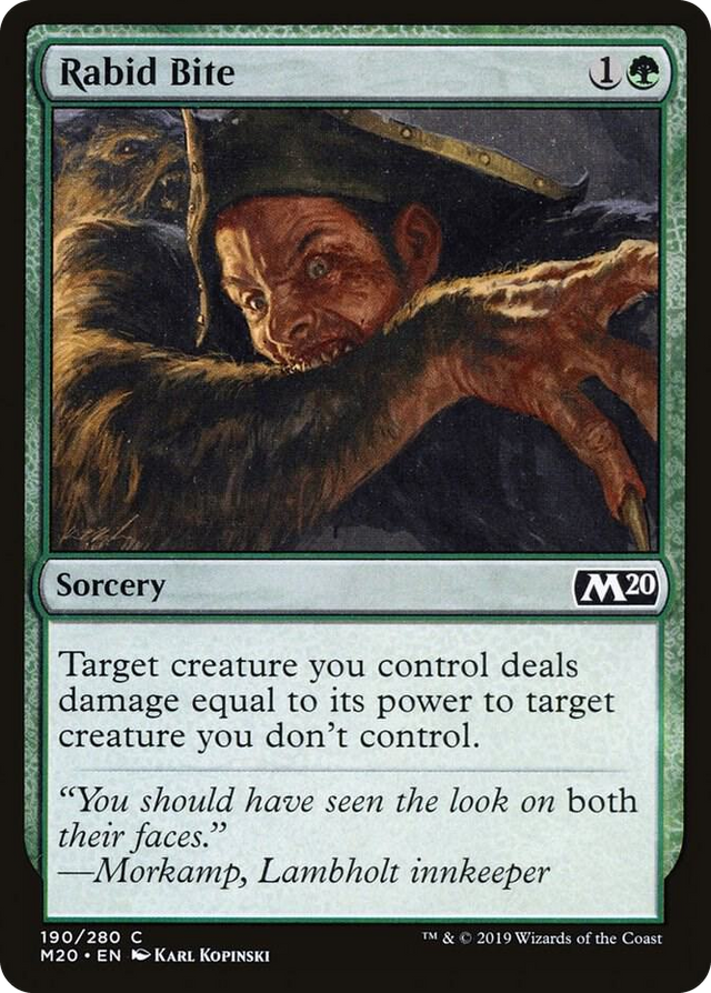 0190 Rabid Bite C Core Set 2020