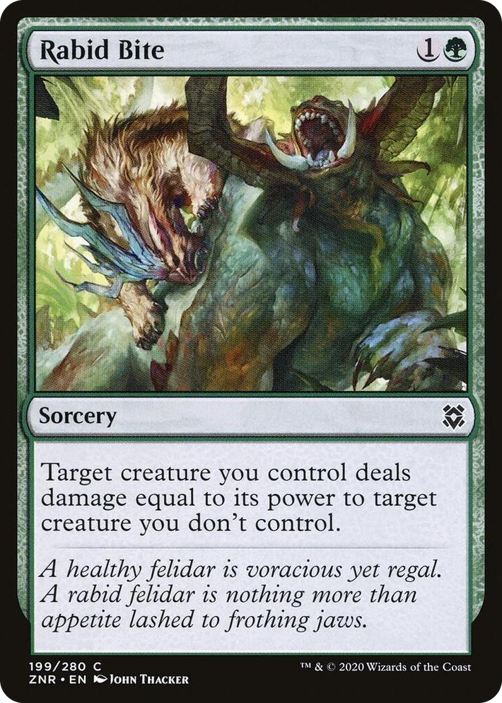 0199 Rabid Bite C Zendikar Rising