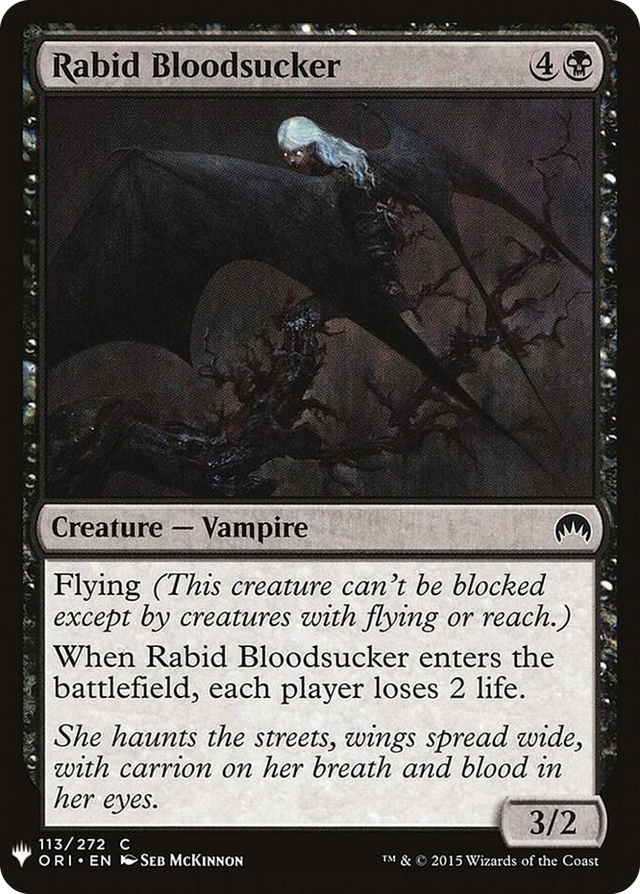 0113 Rabid Bloodsucker C The List Reprints