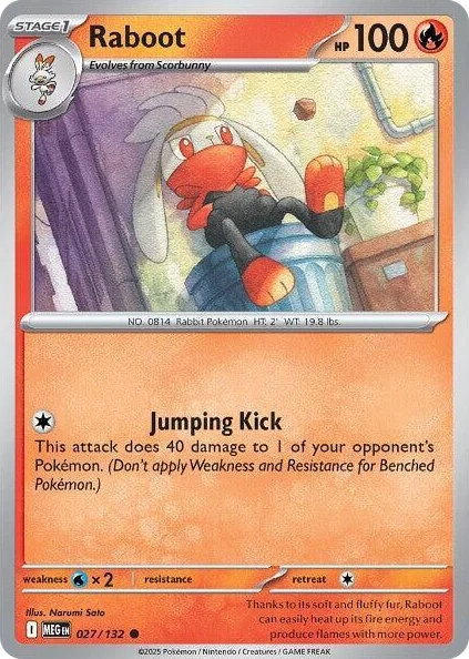 0027 Raboot Common Mega Evolution
