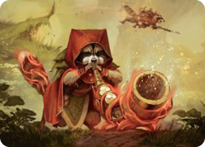 0020 Raccoon Rallier Art Card S Art Series: Bloomburrow