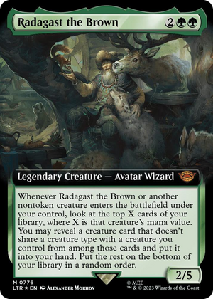 0776 Radagast the Brown (Extended Art) (Surge Foil) M Universes Beyond: The Lord of the Rings: Tales of Middle-earth