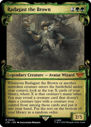 0635 Radagast the Brown (Showcase Scrolls) M Universes Beyond: The Lord of the Rings: Tales of Middle-earth