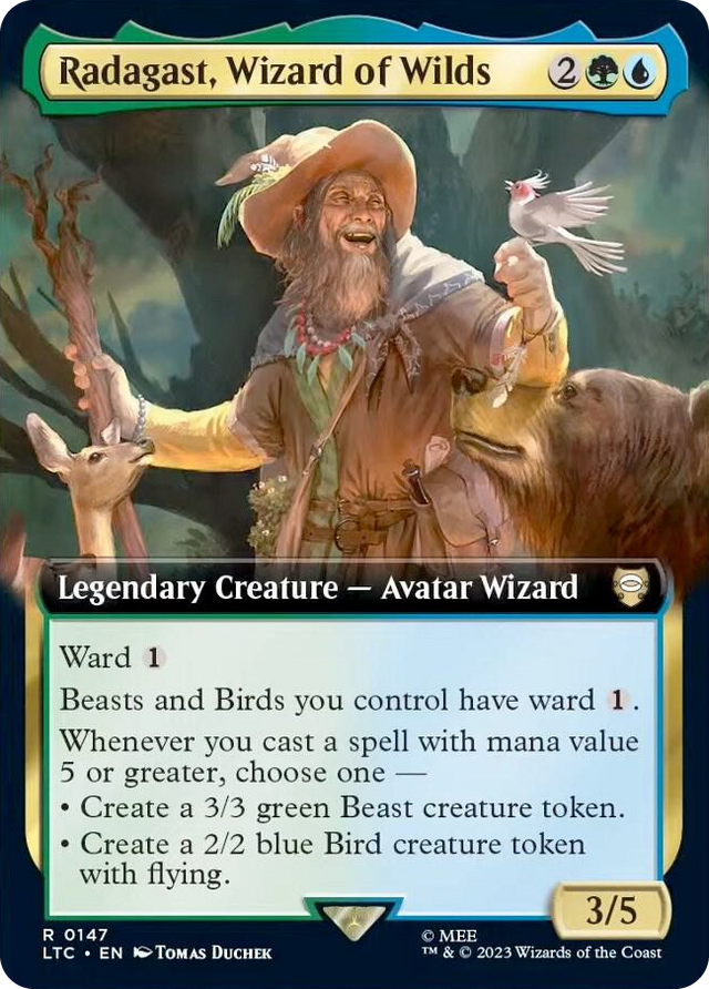 0147 Radagast, Wizard of Wilds (Extended Art) R Commander: The Lord of the Rings: Tales of Middle-earth