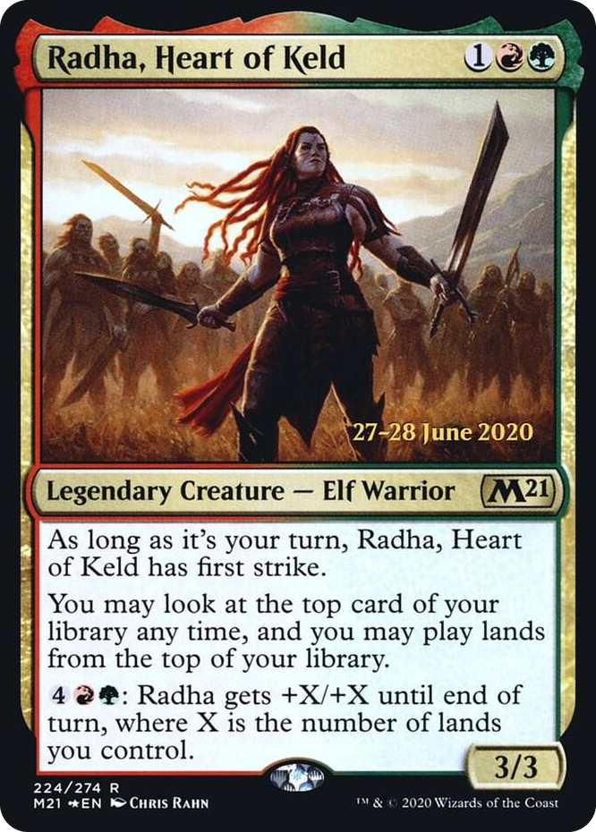 Radha, Heart of Keld #224 R - Prerelease Cards Pokemon card