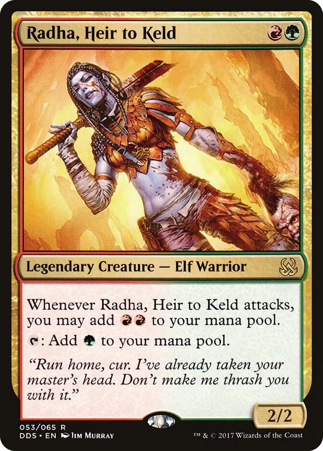 Radha, Heir to Keld #53 R - Duel Decks: Mind vs. Might Pokemon card
