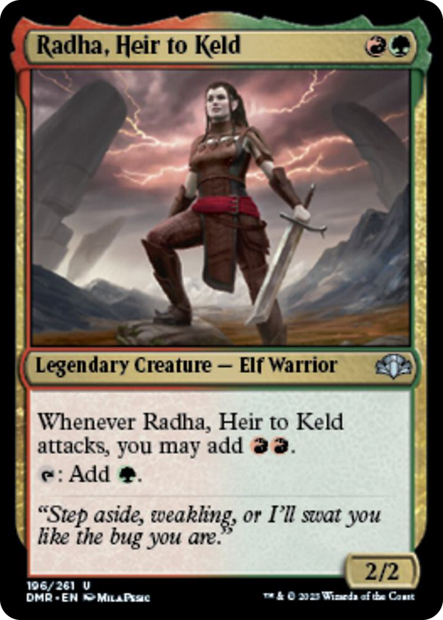 0196 Radha, Heir to Keld U Dominaria Remastered