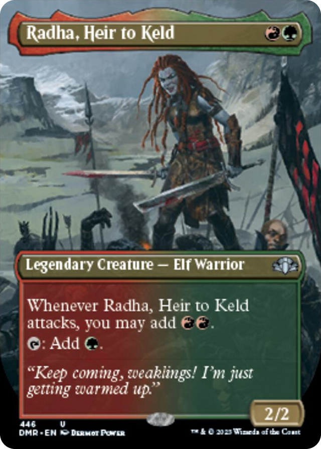 0446 Radha, Heir to Keld (Borderless) U Dominaria Remastered