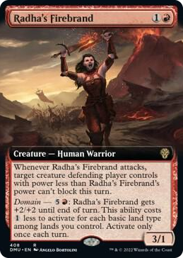 0408 Radha's Firebrand (Extended Art) R Dominaria United
