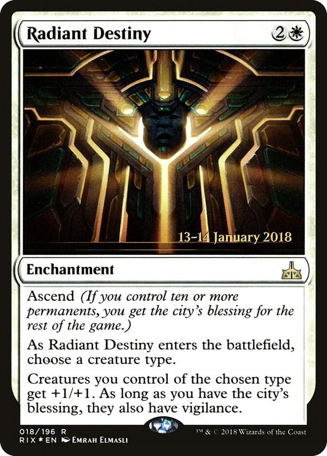 0018 Radiant Destiny R Prerelease Cards
