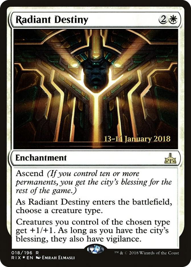 0018 Radiant Destiny R Prerelease Cards