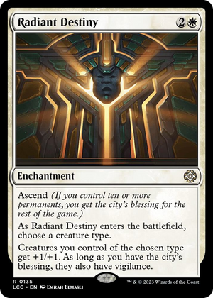 0135 Radiant Destiny R Commander: The Lost Caverns of Ixalan