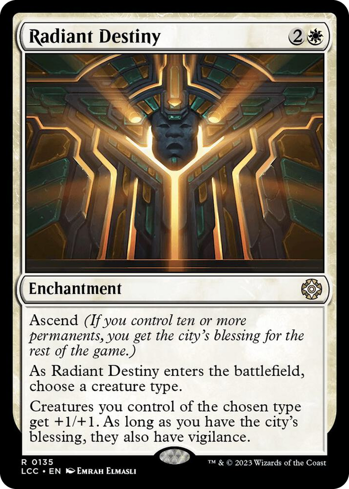 Radiant Destiny #135 R - Commander: The Lost Caverns of Ixalan Pokemon card