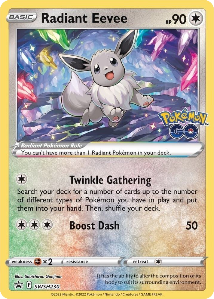 0230 Radiant Eevee - SWSH230 Promo Sword & Shield Promo Cards
