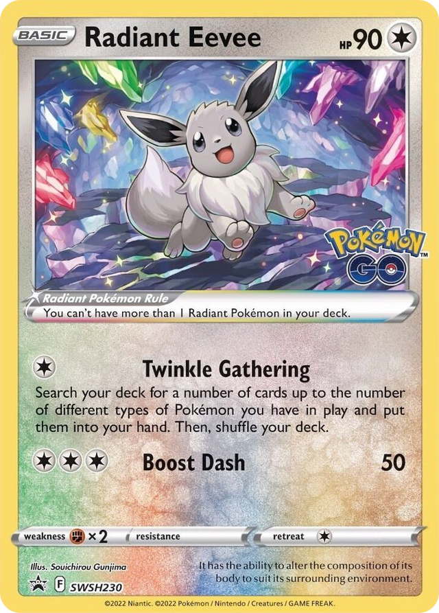 0230 Radiant Eevee - SWSH230 Promo Sword & Shield Promo Cards