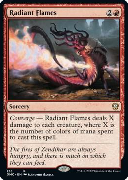 0126 Radiant Flames R Commander: Dominaria United