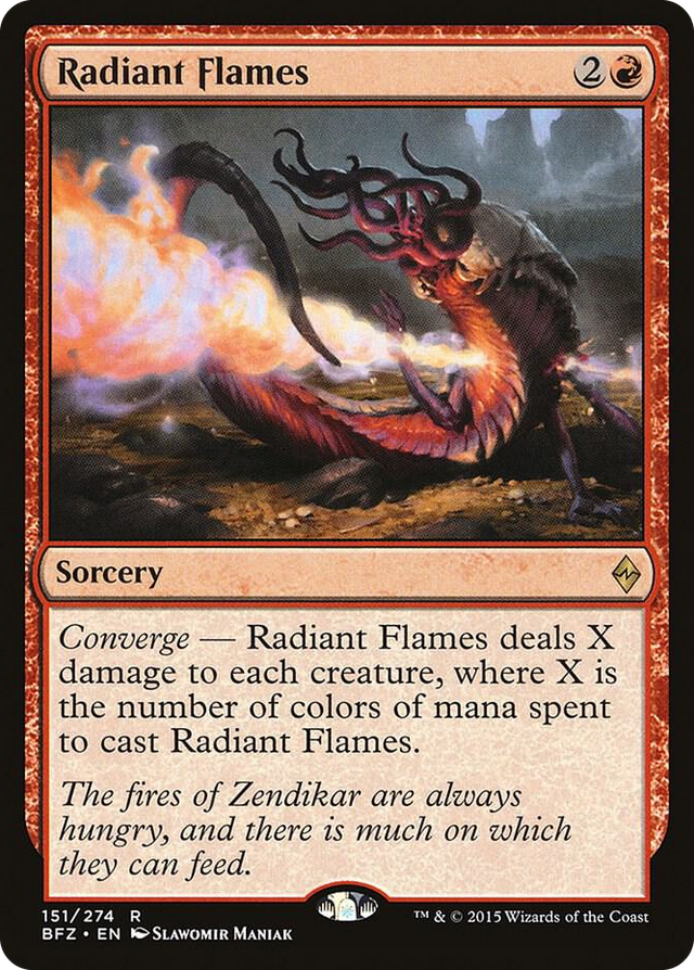 0151 Radiant Flames R Battle for Zendikar