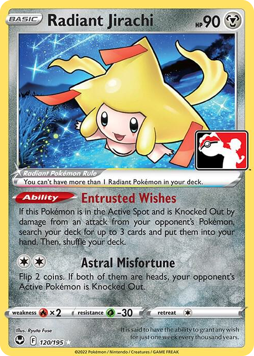 0120 Radiant Jirachi Radiant Rare Prize Pack Series Cards