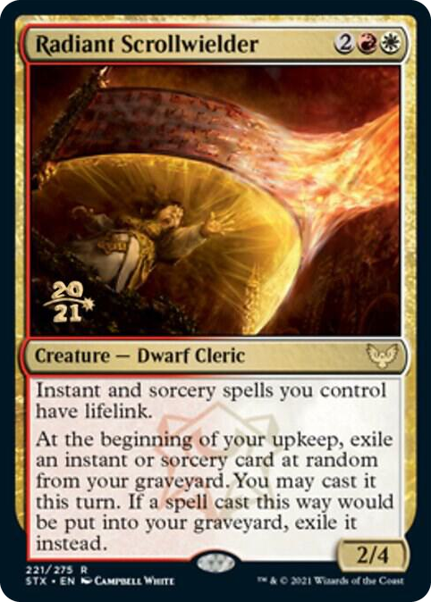 Radiant Scrollwielder #221 R - Prerelease Cards Pokemon card