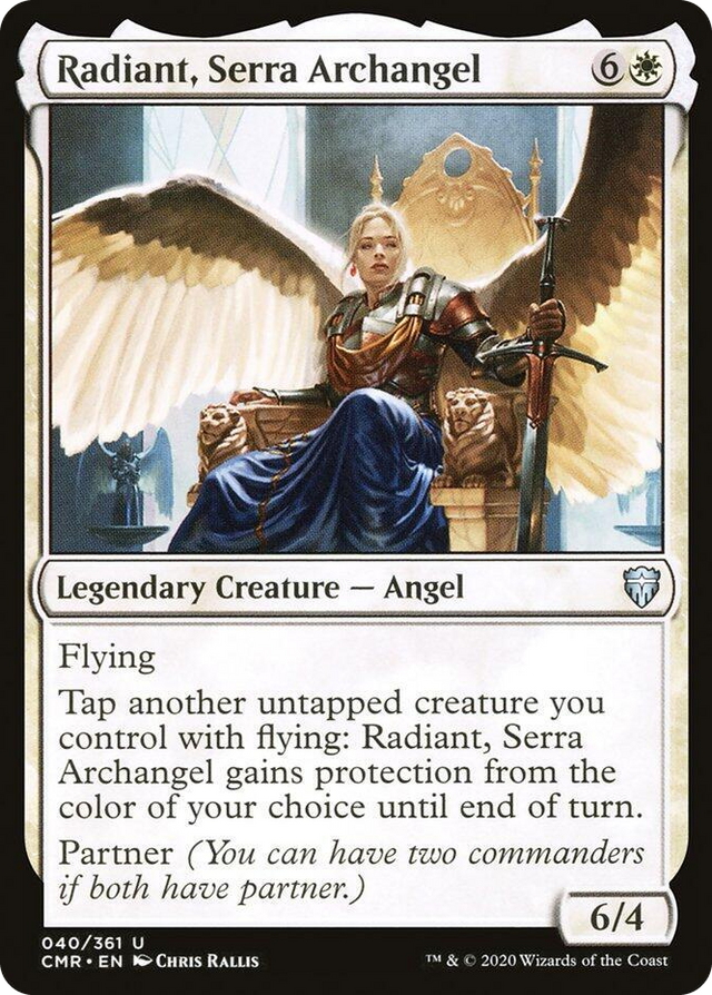 0040 Radiant, Serra Archangel U Commander Legends