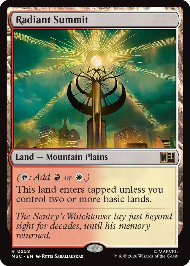 0258 Radiant Summit R Commander: Marvel Super Heroes